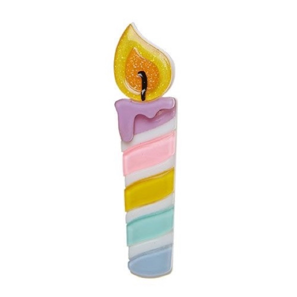 Erstwilder One Wish Brooch Rare Birthday Candle